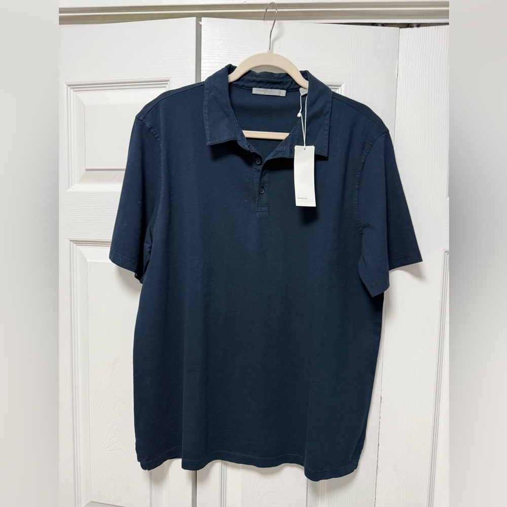 Vince Dark Blue Polo Shirt